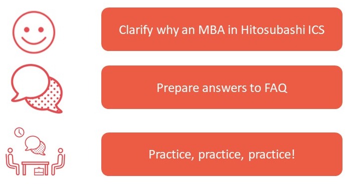 Hitotsubahi ICS class of 2020's interview tips