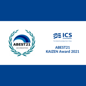 Hitotsubashi ICS endowed with the ABEST21 KAIZEN Award 2021